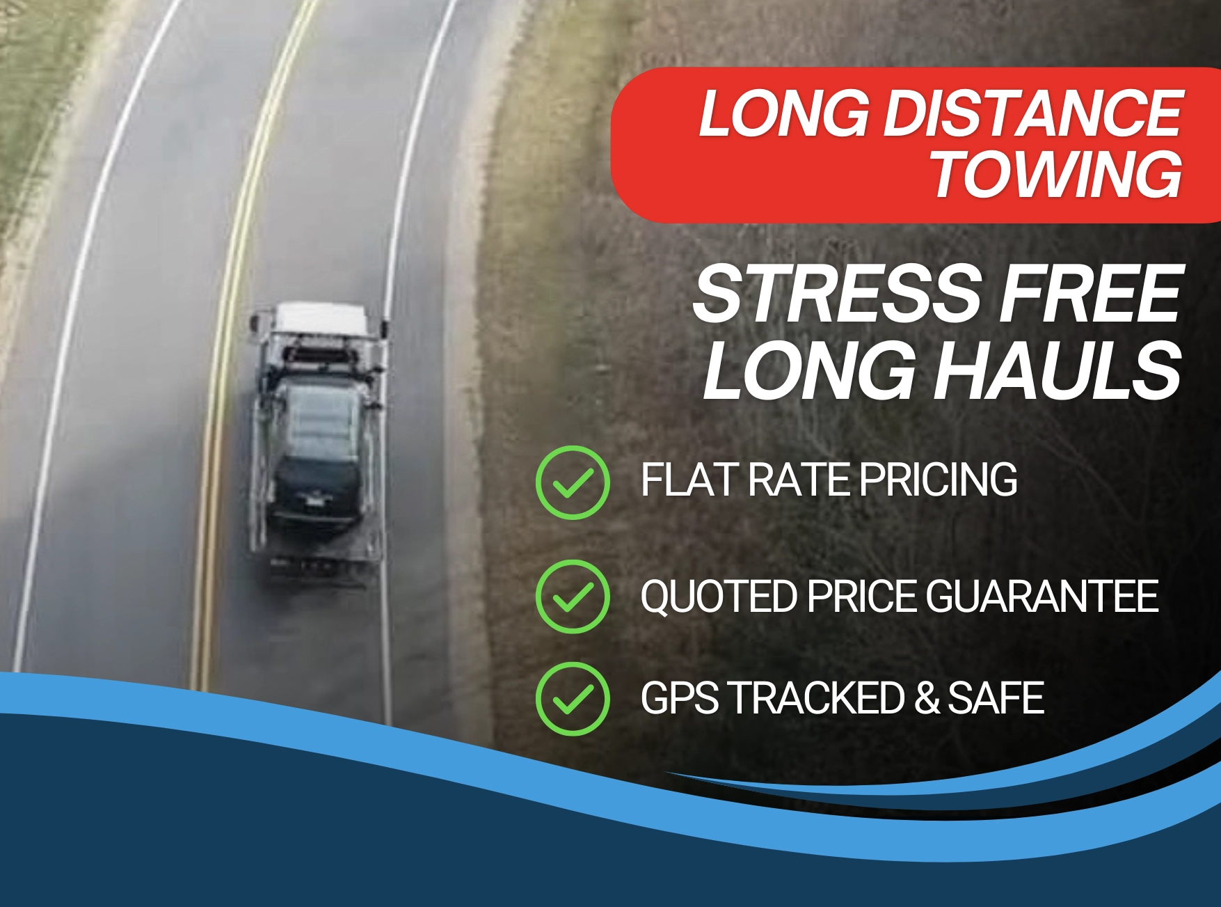 Blue and White Modern Towing Service Instagram Post3